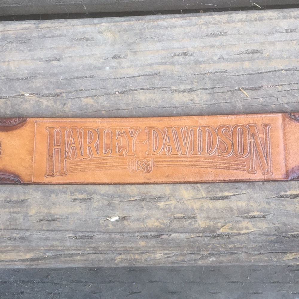 Leather Harley-Davidson belt